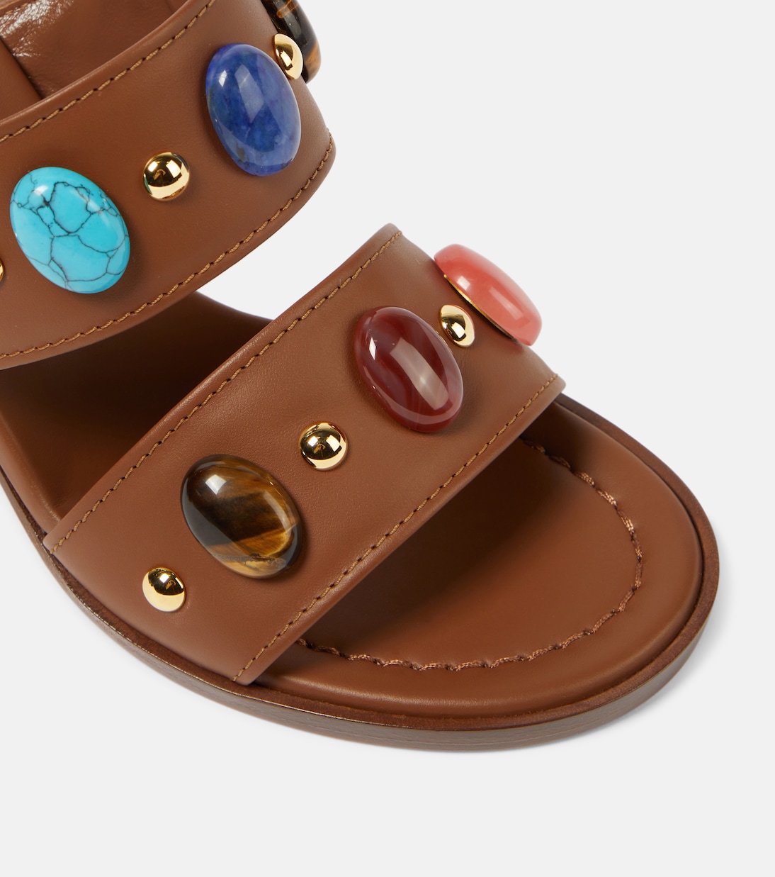 Verzierte Sandalen Shanti aus Leder | Gianvito Rossi