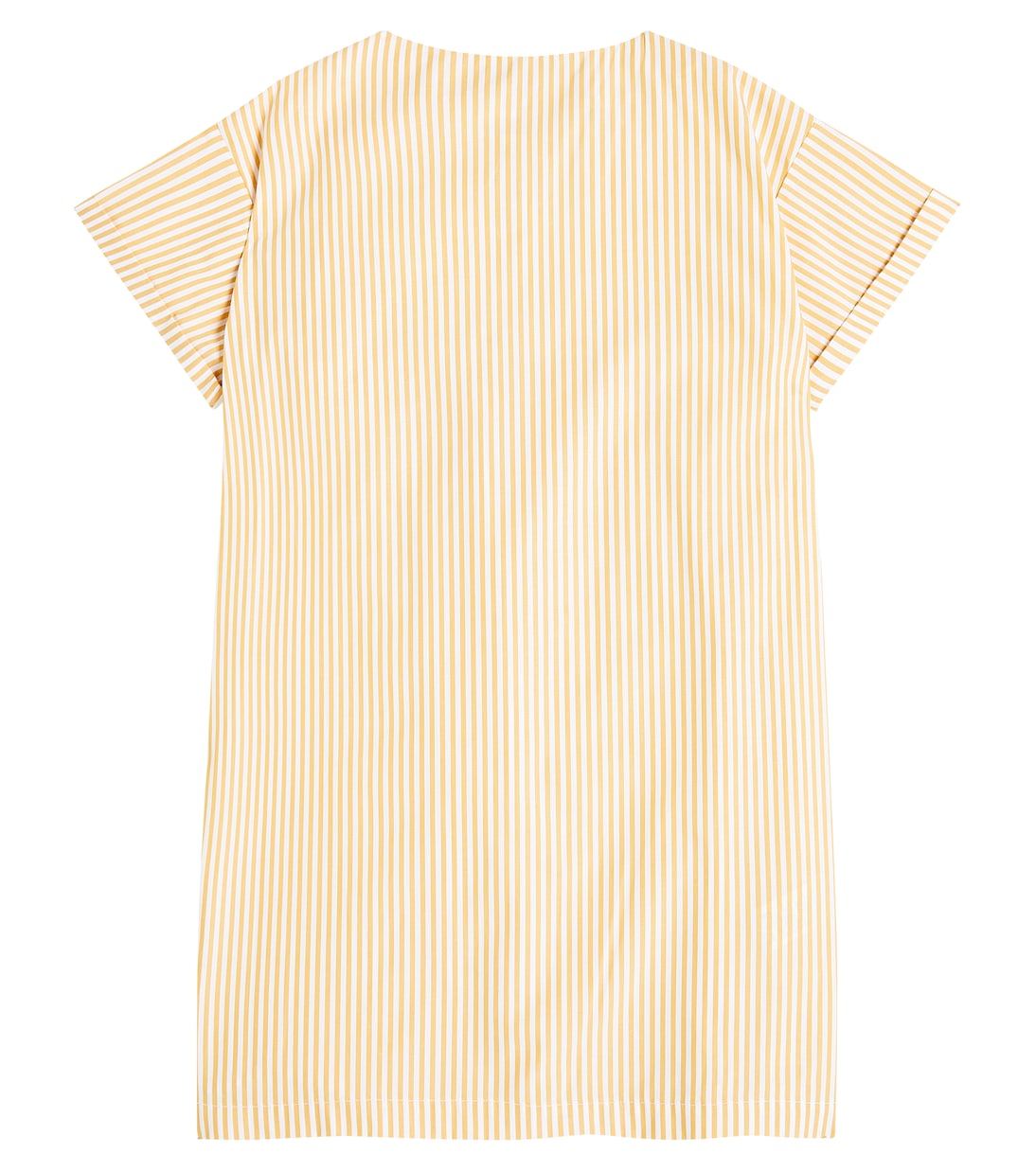 Robe rayée et brodée en coton | Il Gufo