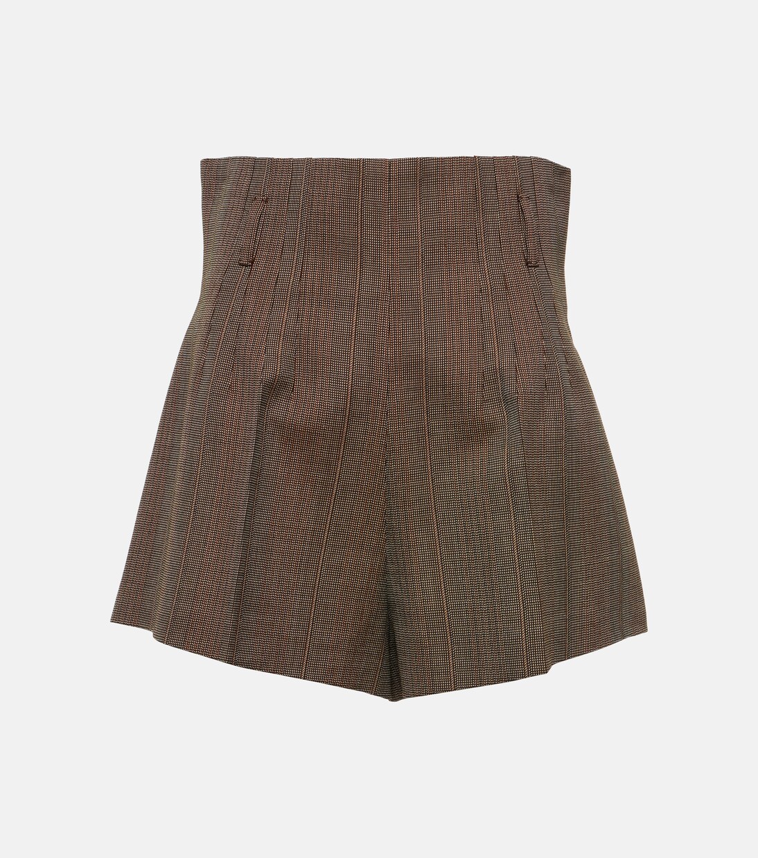 High-Rise Shorts aus Wolle | Prada