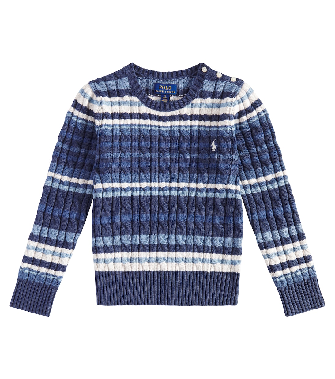 Striped cotton sweater | Polo Ralph Lauren Kids