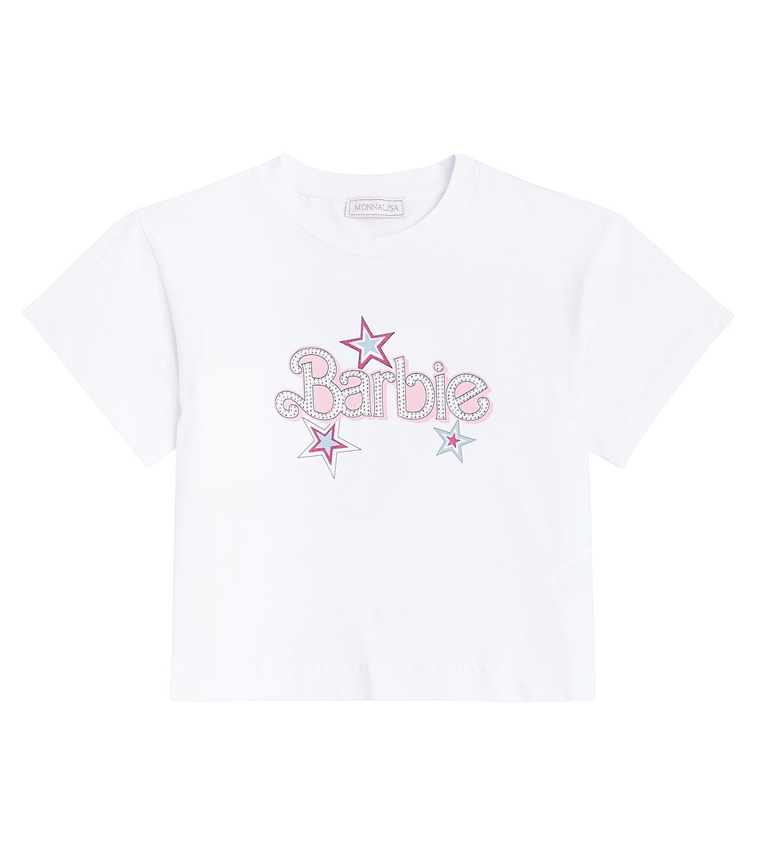 x Barbie® cotton-blend jersey T-shirt | Monnalisa