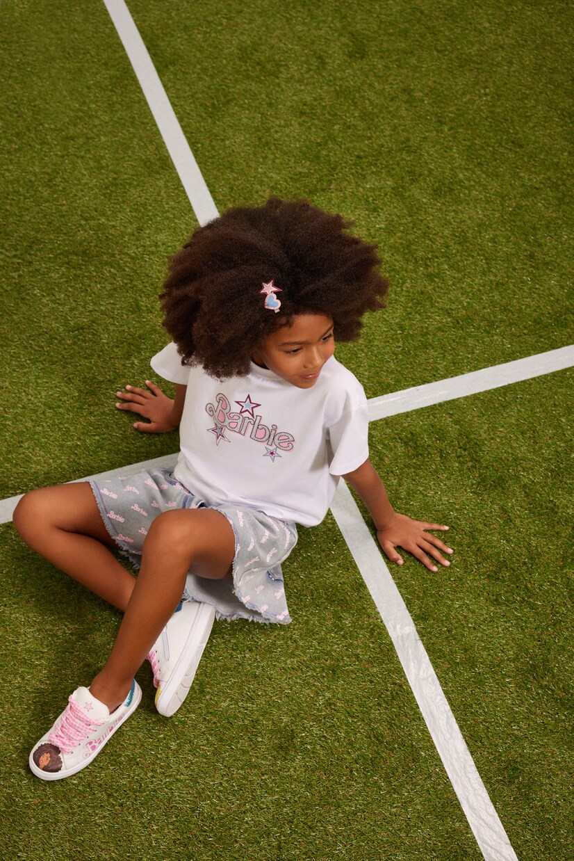 x Barbie® cotton-blend jersey T-shirt | Monnalisa