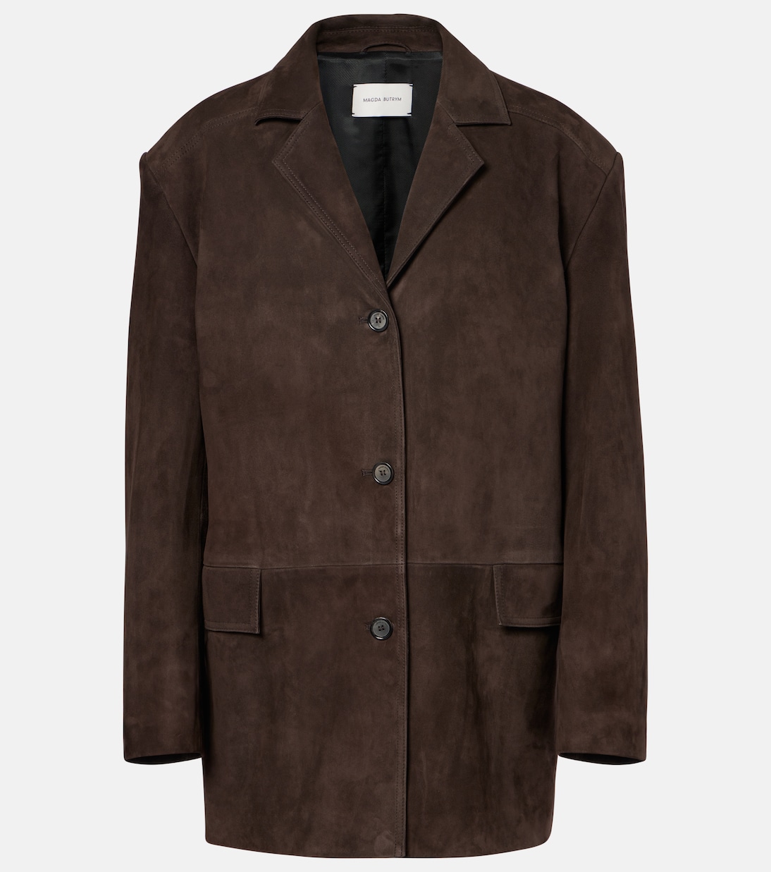 Oversize-Jacke aus Veloursleder | Magda Butrym