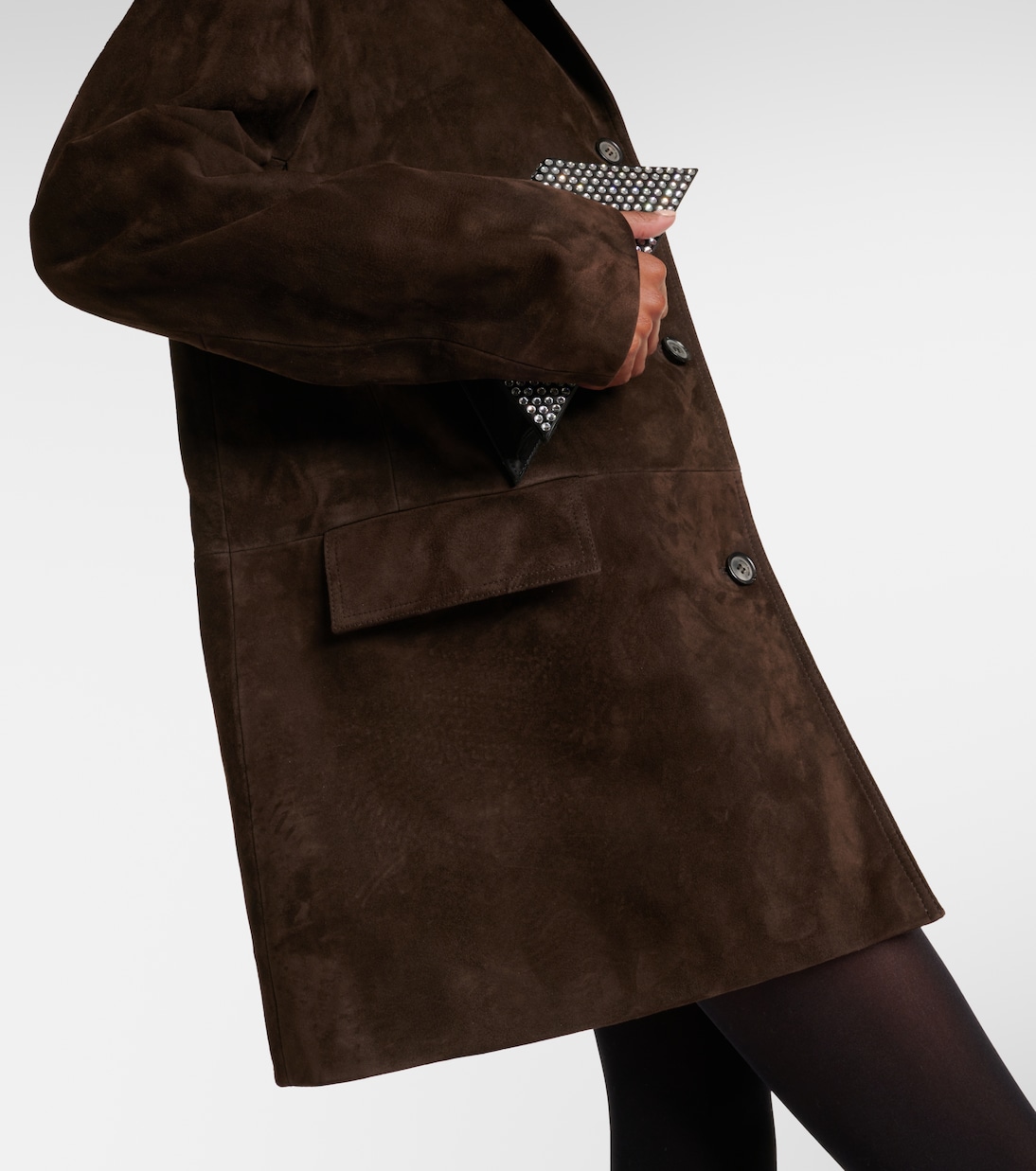 Oversize-Jacke aus Veloursleder | Magda Butrym