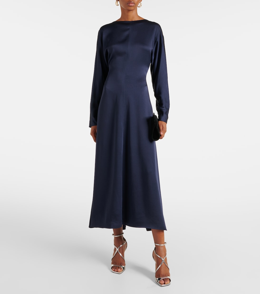Robe midi Catriona en satin | Simkhai