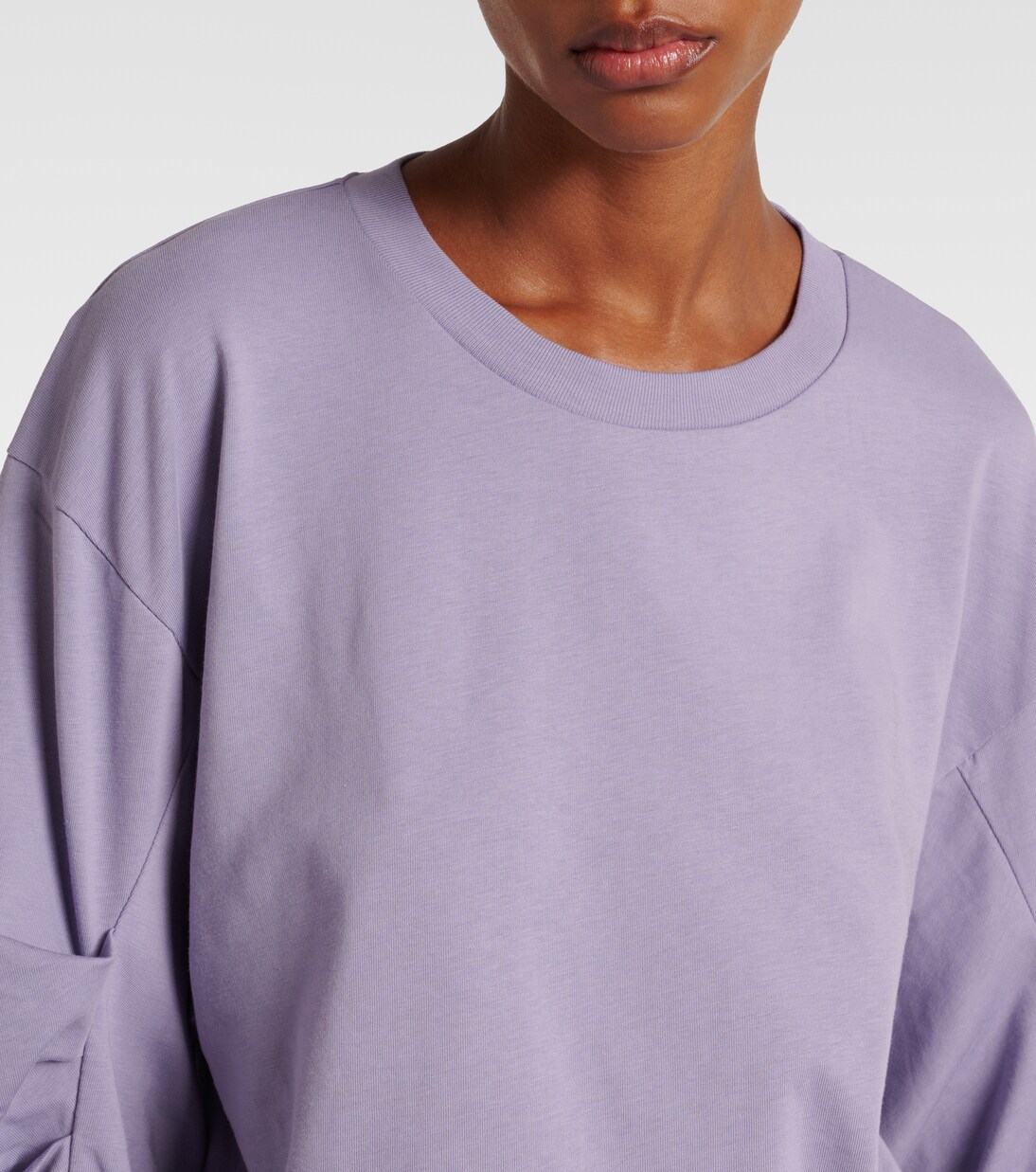 Ruched cotton jersey sweatshirt | Dries Van Noten