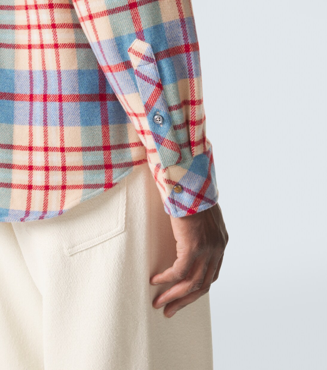 Al's Run 플레이드 캐시미어 셔츠 | God's True Cashmere