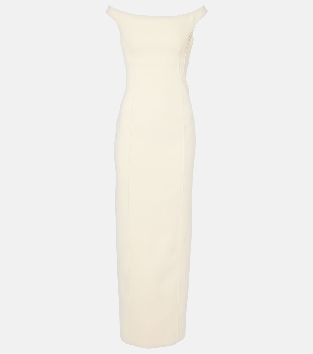 Robe longue à encolure bardot | Toteme