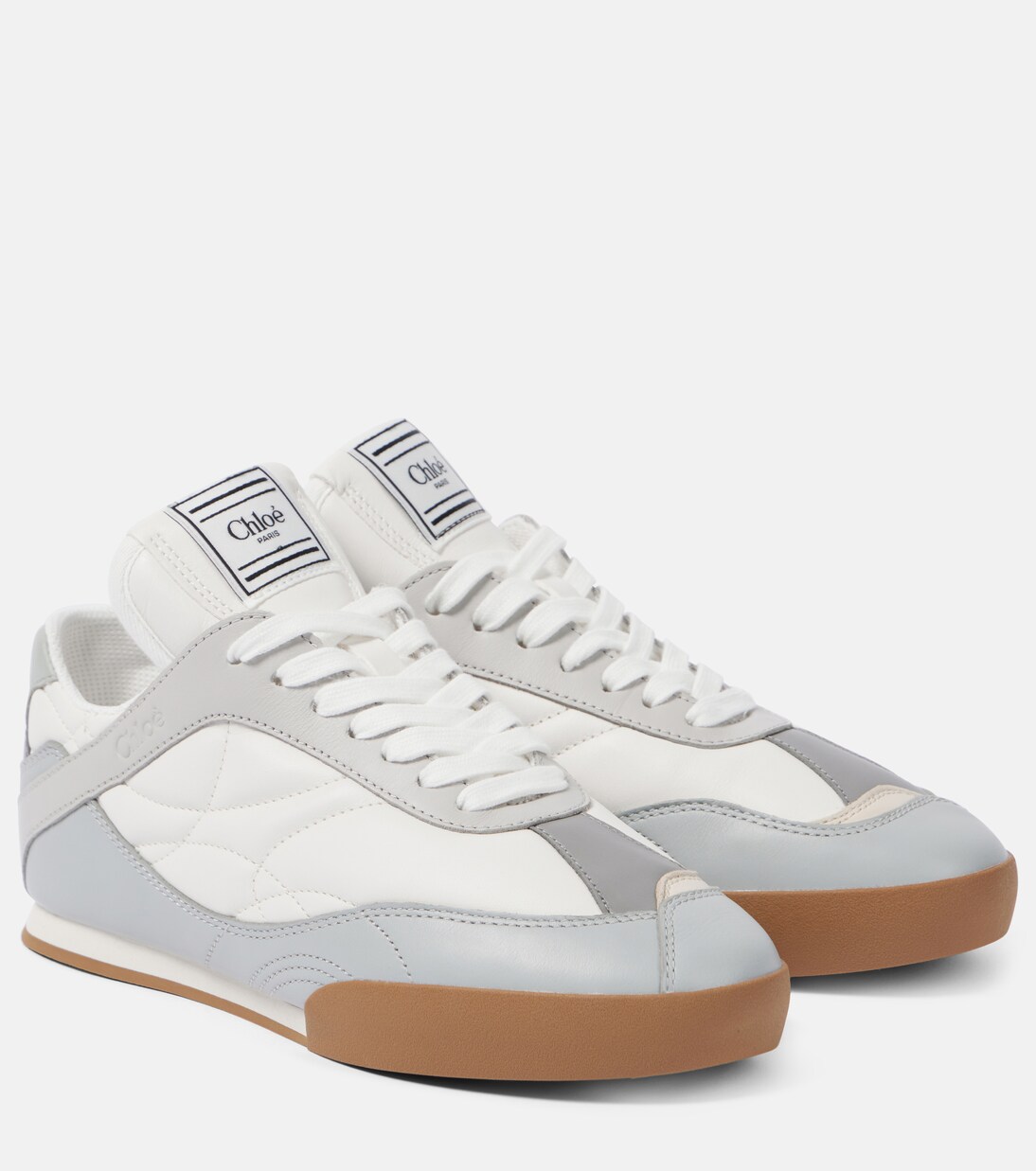 Kick suede-trimmed sneakers | Chloé