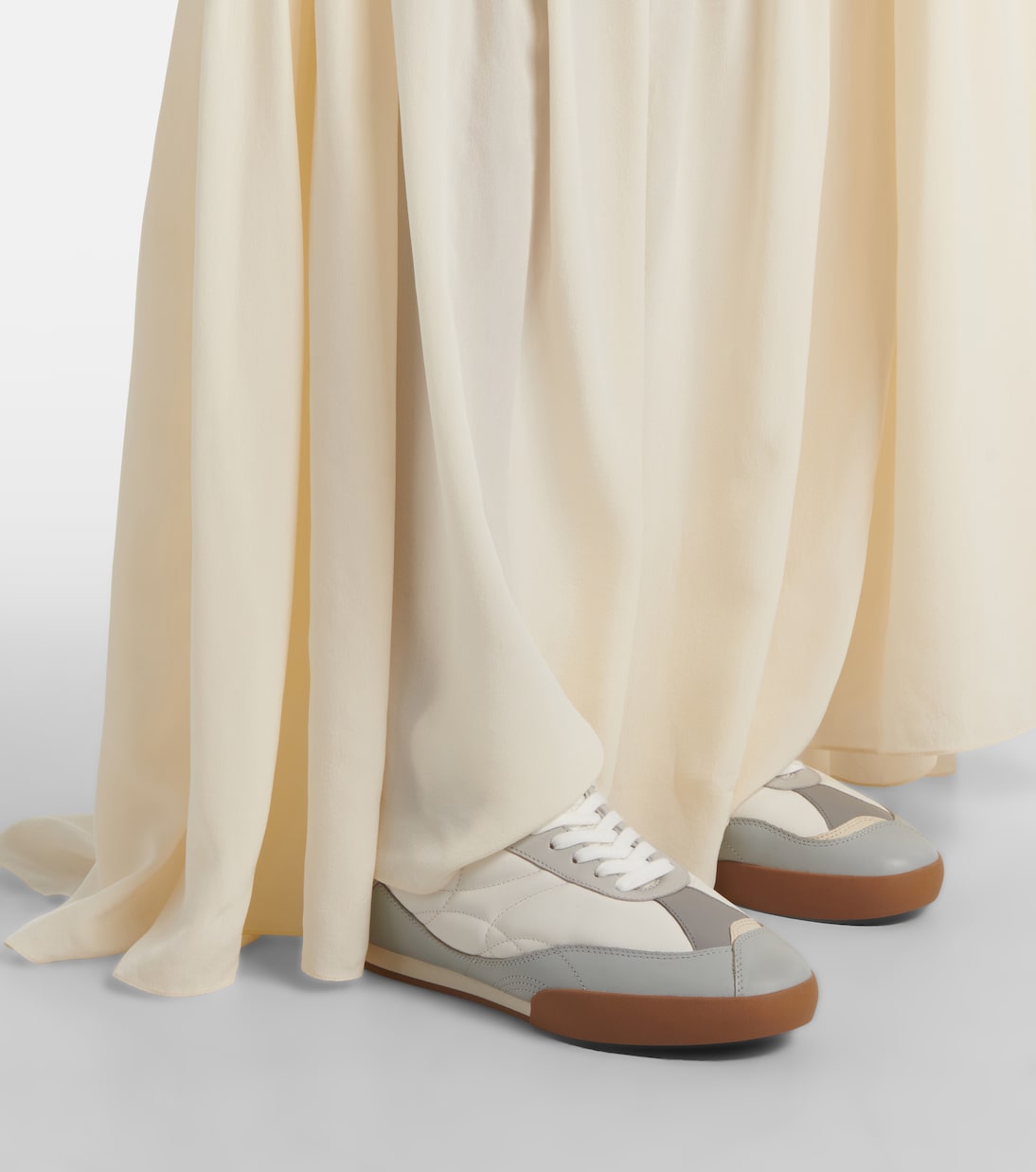 Kick suede-trimmed sneakers | Chloé