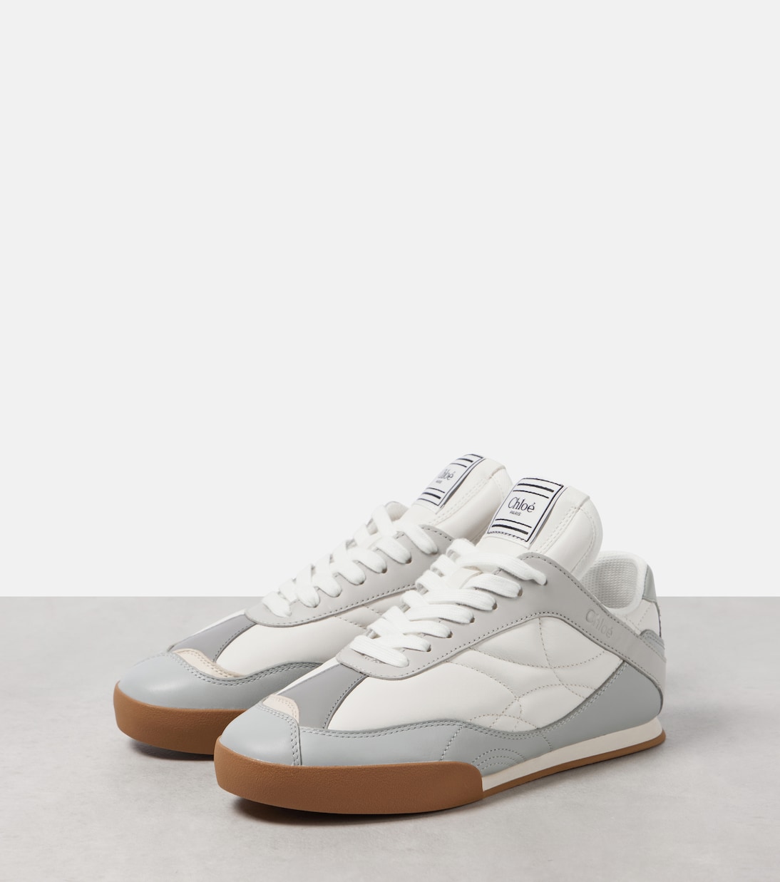 Kick suede-trimmed sneakers | Chloé