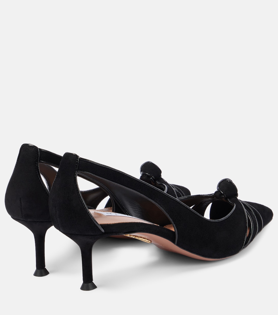Pumps Premiere 50 aus Veloursleder mit Leder | Aquazzura