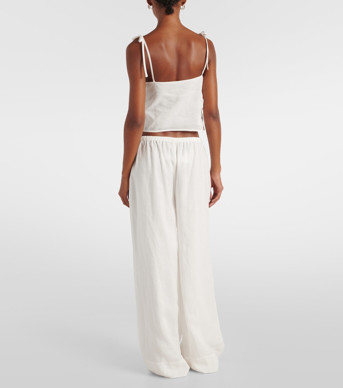 Pantalon ample Rosalia à taille mi-haute | SIR