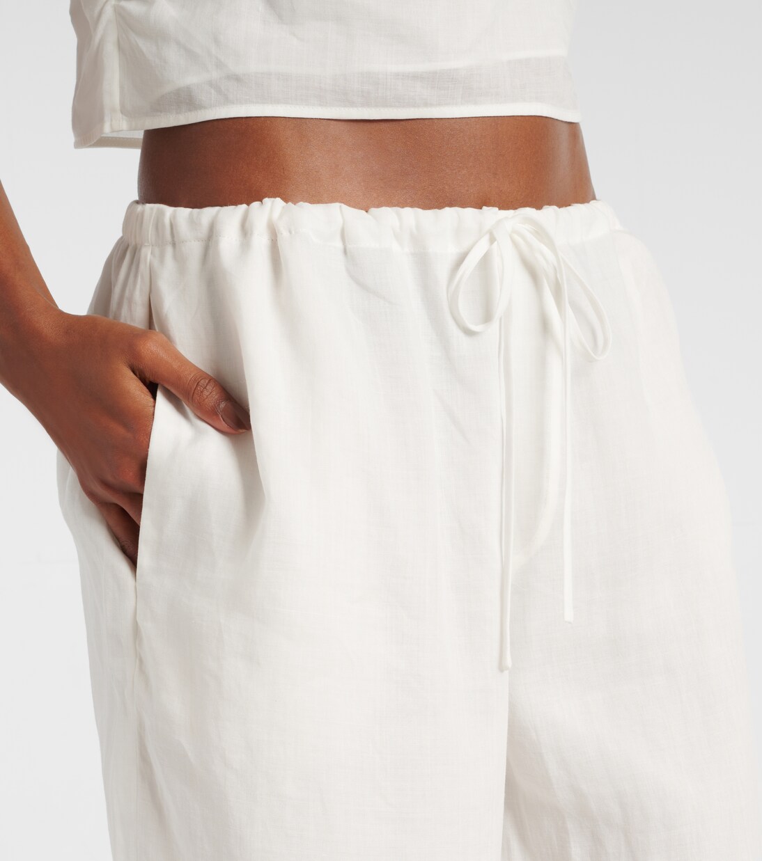 Pantalon ample Rosalia à taille mi-haute | SIR