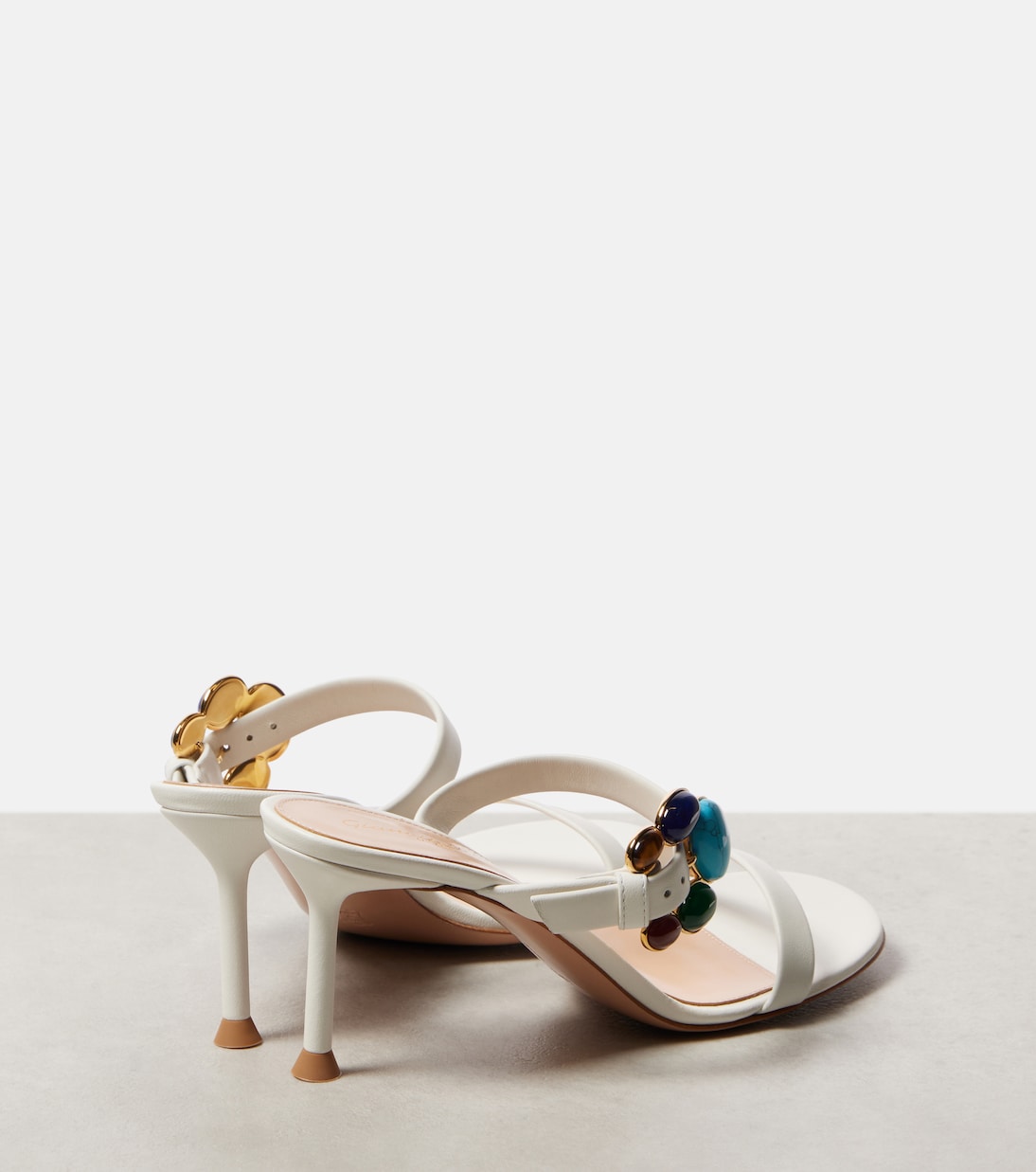 70 embellished leather mules | Gianvito Rossi