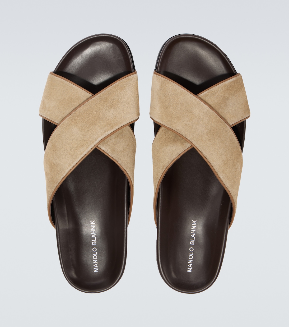 Chiltern suede slides | Manolo Blahnik