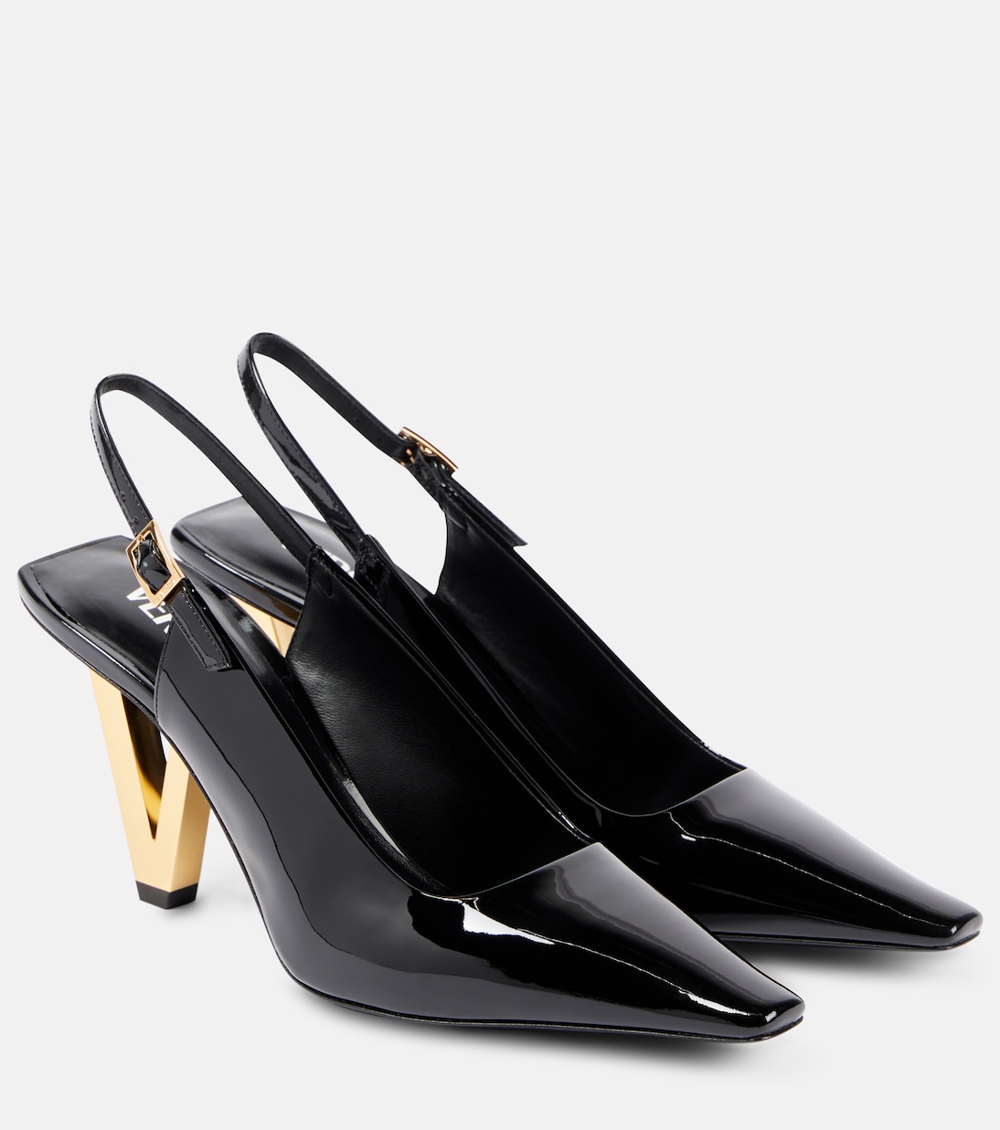 Pumps slingback in vernice | Versace
