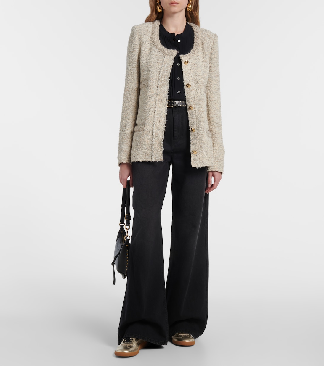 Kaycee metallic-leather sneakers | Isabel Marant