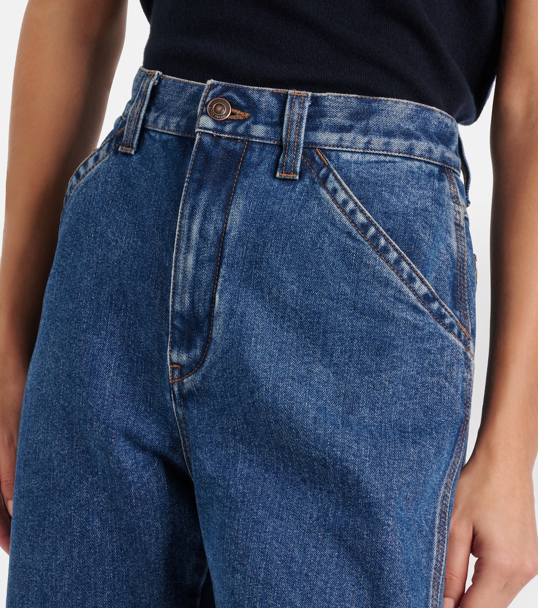 Jeans regular Etienne a vita alta | Loro Piana