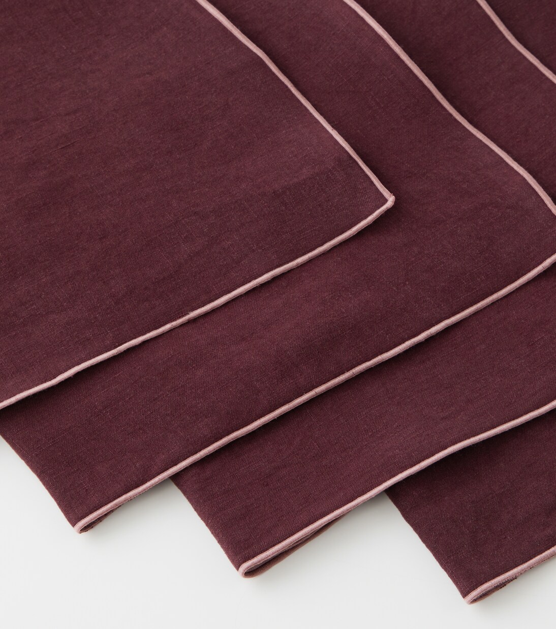 Set de 4 serviettes de table en lin | Once Milano