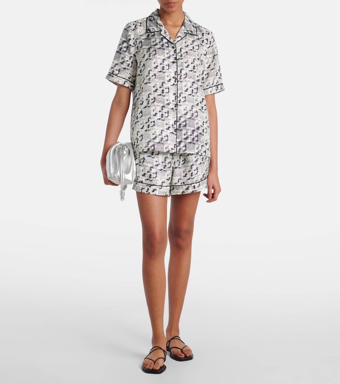 Bedrucktes Hemd aus Seide | Tory Burch