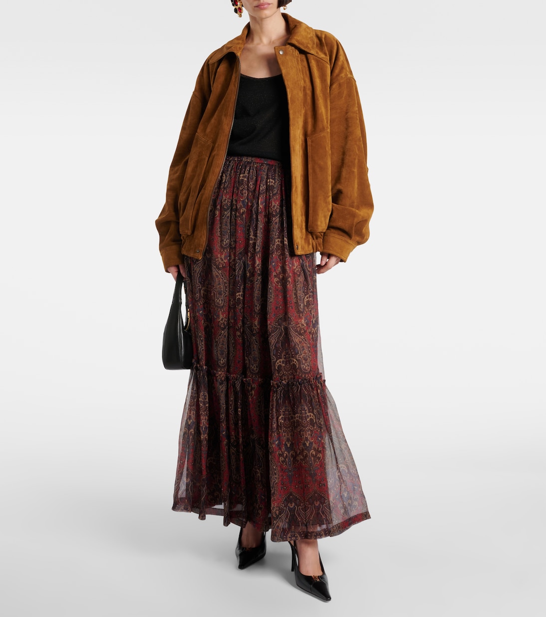 Suede bomber jacket | Saint Laurent