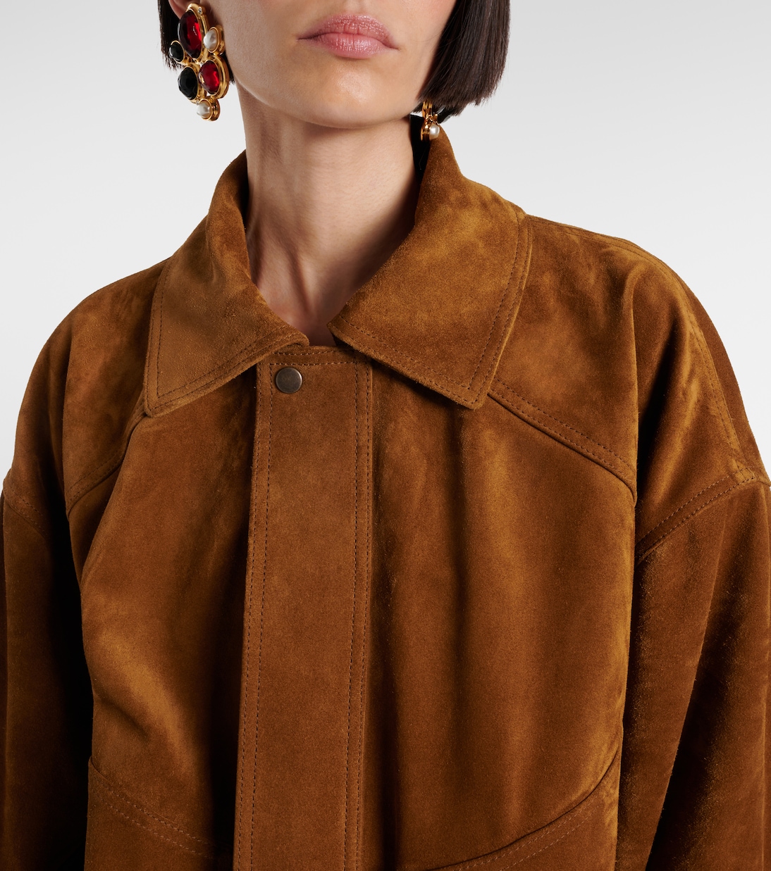 Suede bomber jacket | Saint Laurent