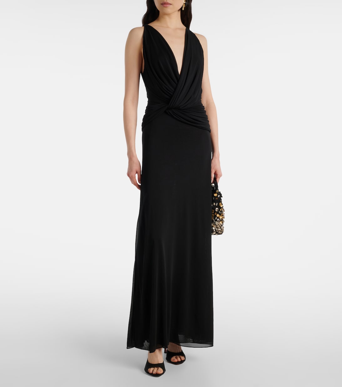 Twisted Halter gathered ruched gown | Christopher Esber