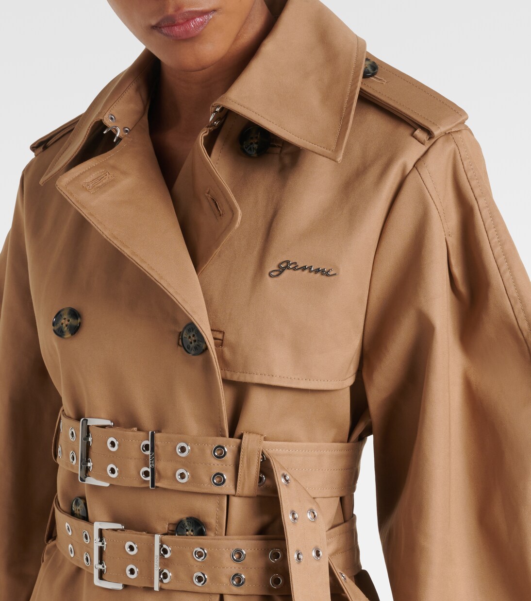 Cotton trench coat | Ganni