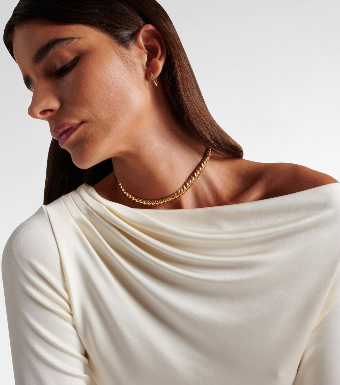 Choker Sculpted Cable en or 18 ct | David Yurman