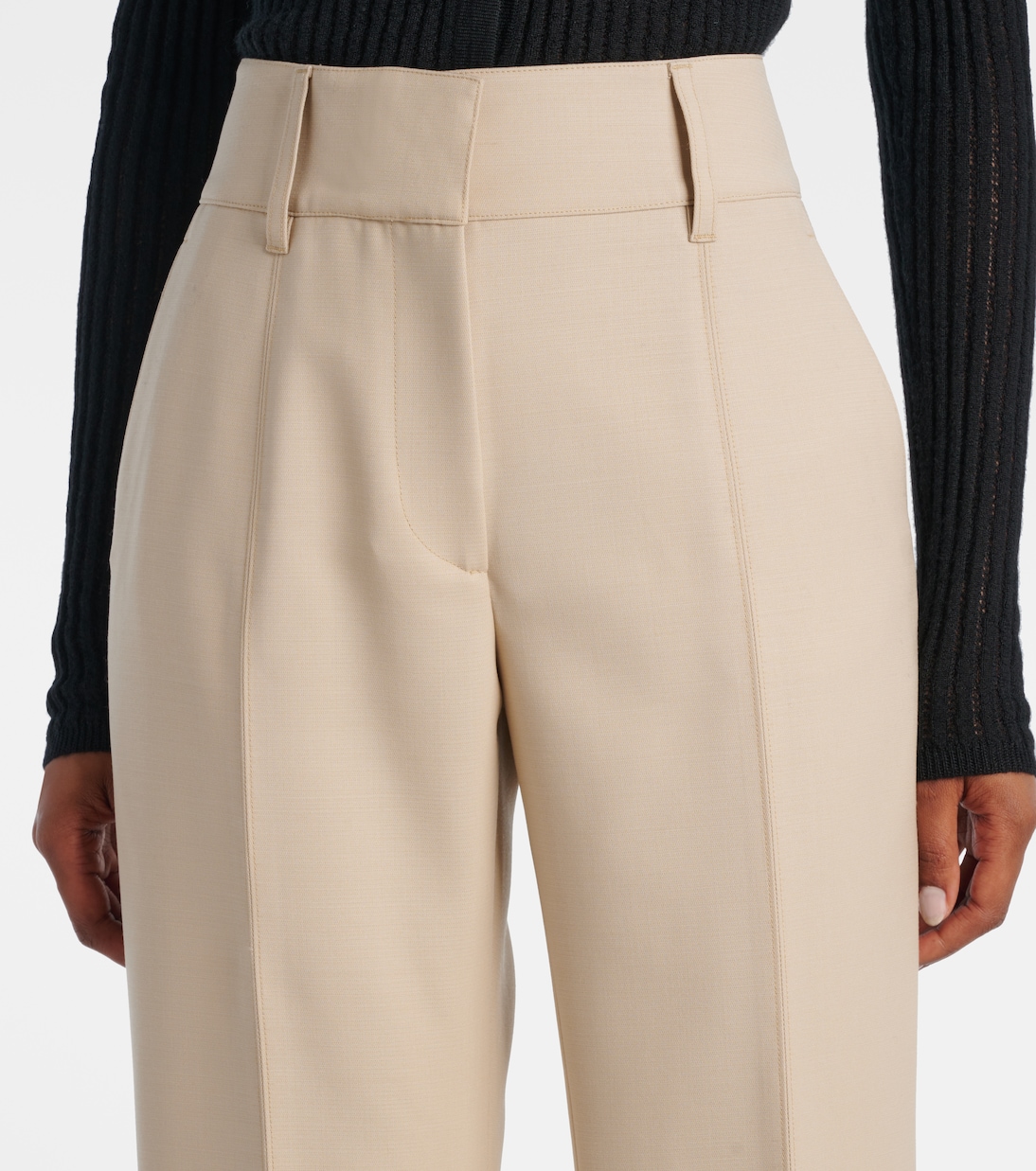 Rhein high-rise wool flared pants | Gabriela Hearst