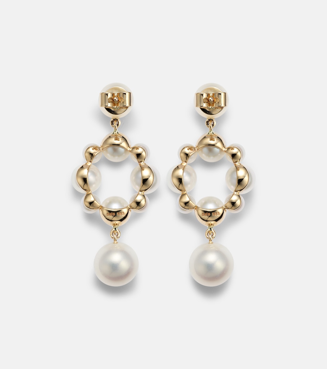 Pendientes de oro de 14 ct con perlas | Sophie Bille Brahe