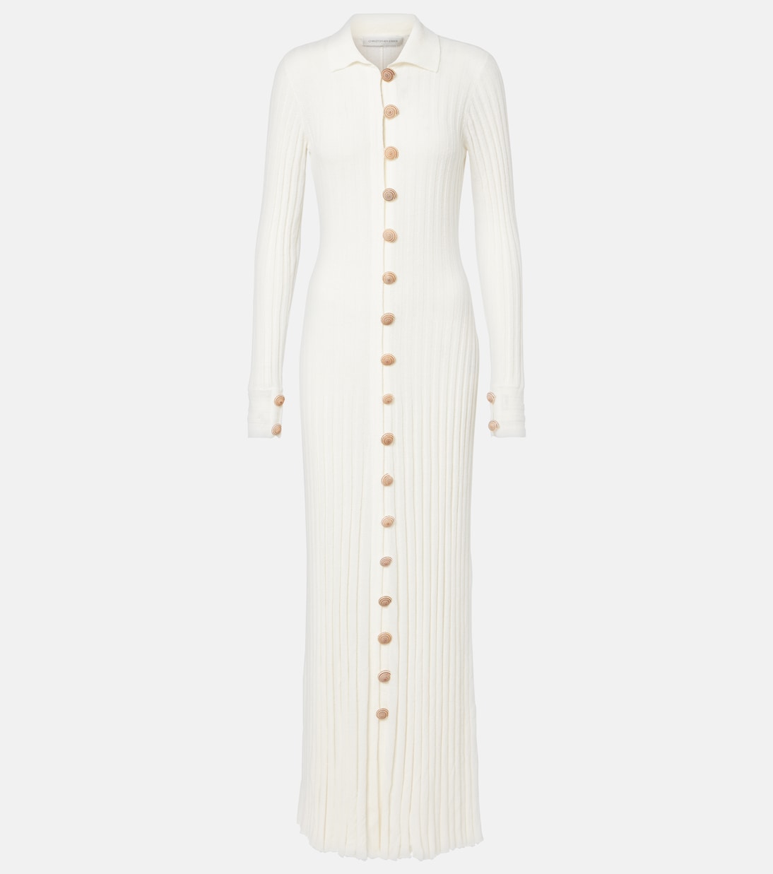 Robe longue Sundial Shell en coton mélangé | Christopher Esber