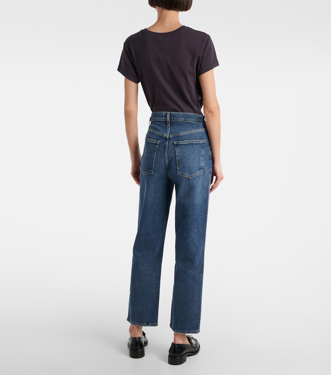 Straight Jeans '90s Pinch Waist Crop | Agolde