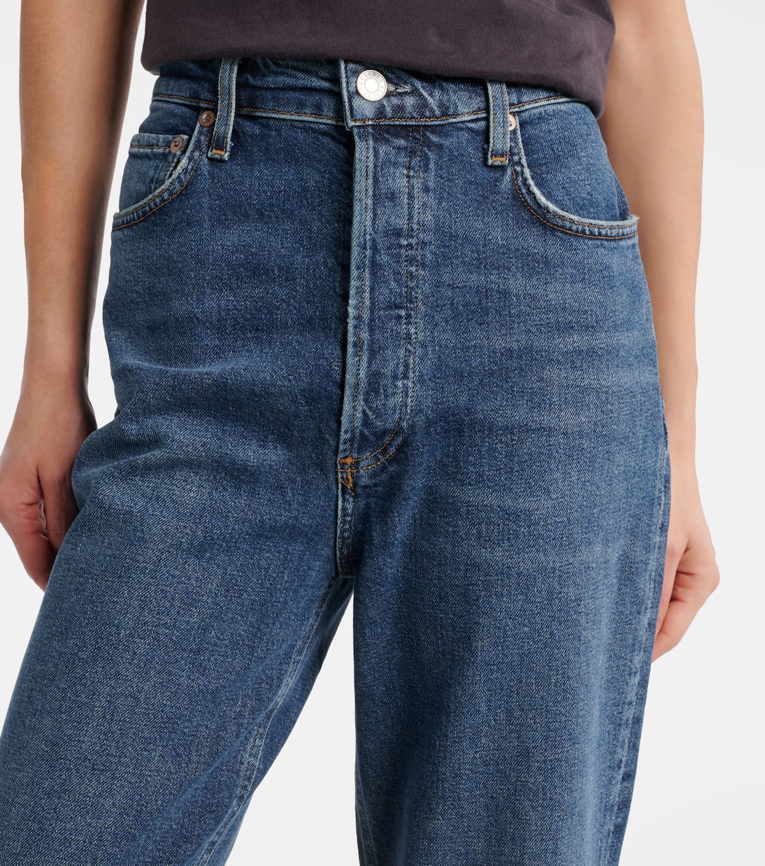 Straight Jeans '90s Pinch Waist Crop | Agolde