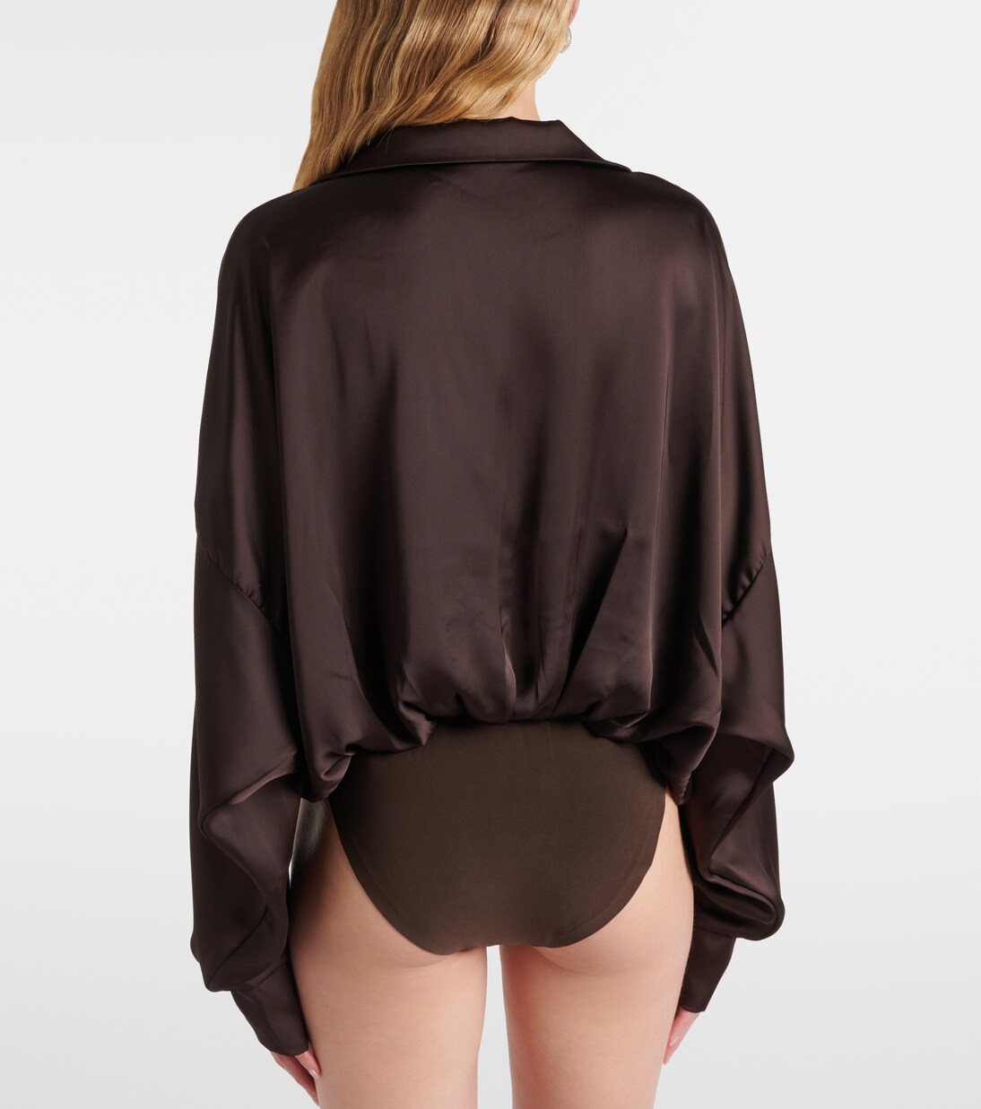 Satin bodysuit | Norma Kamali