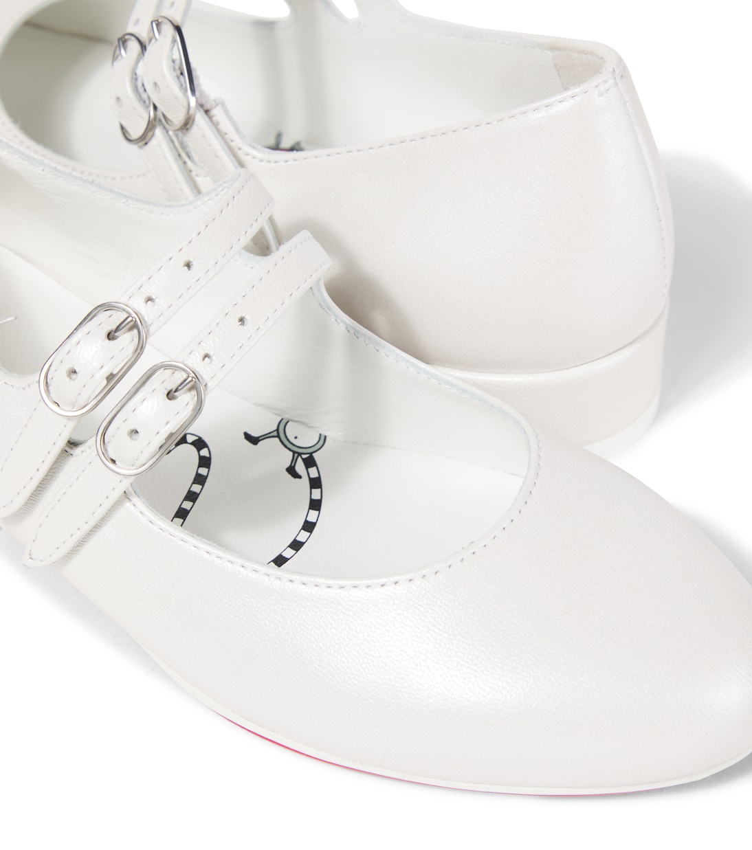 Mary-Jane-Ballerinas Jane Fille aus Leder | Christian Louboutin Kids