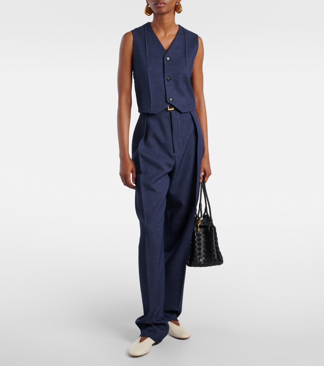 Rosa leather ballet flats | Bottega Veneta