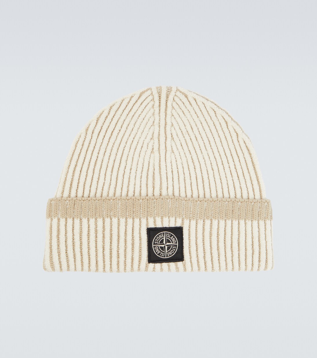Compass ribbed-knit beanie | Stone Island
