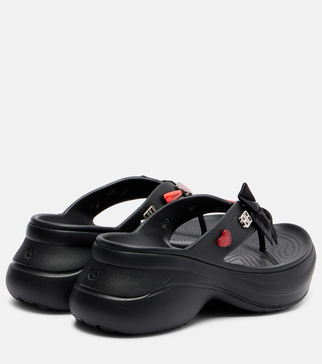 X Crocs – Tongs à plateforme Jibbitz | Balenciaga