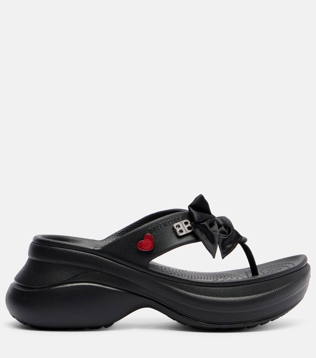 X Crocs – Tongs à plateforme Jibbitz | Balenciaga