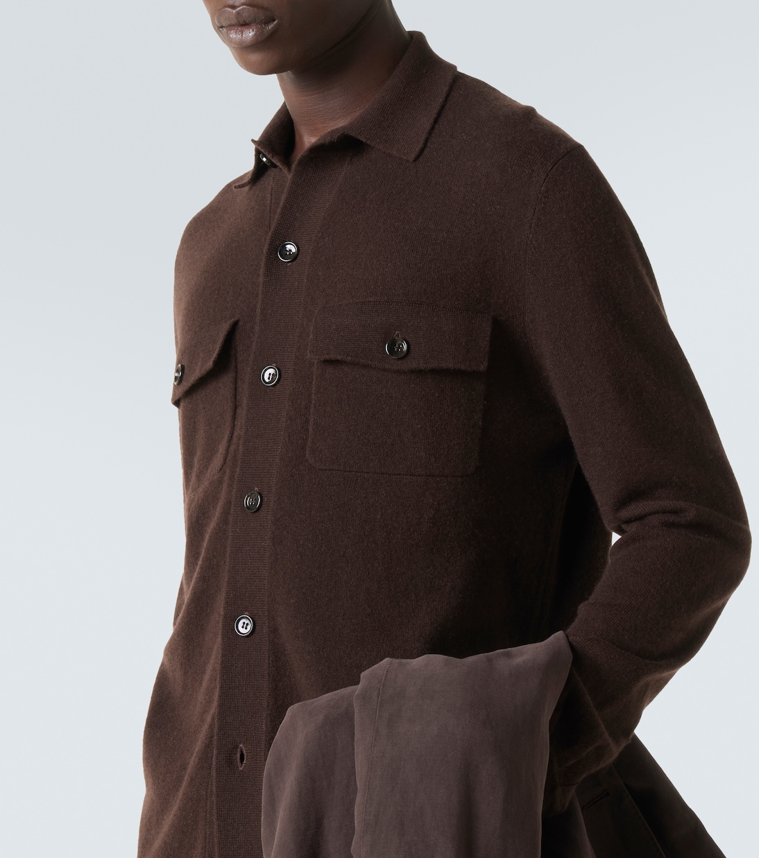 Wool and cashmere overshirt | Allude