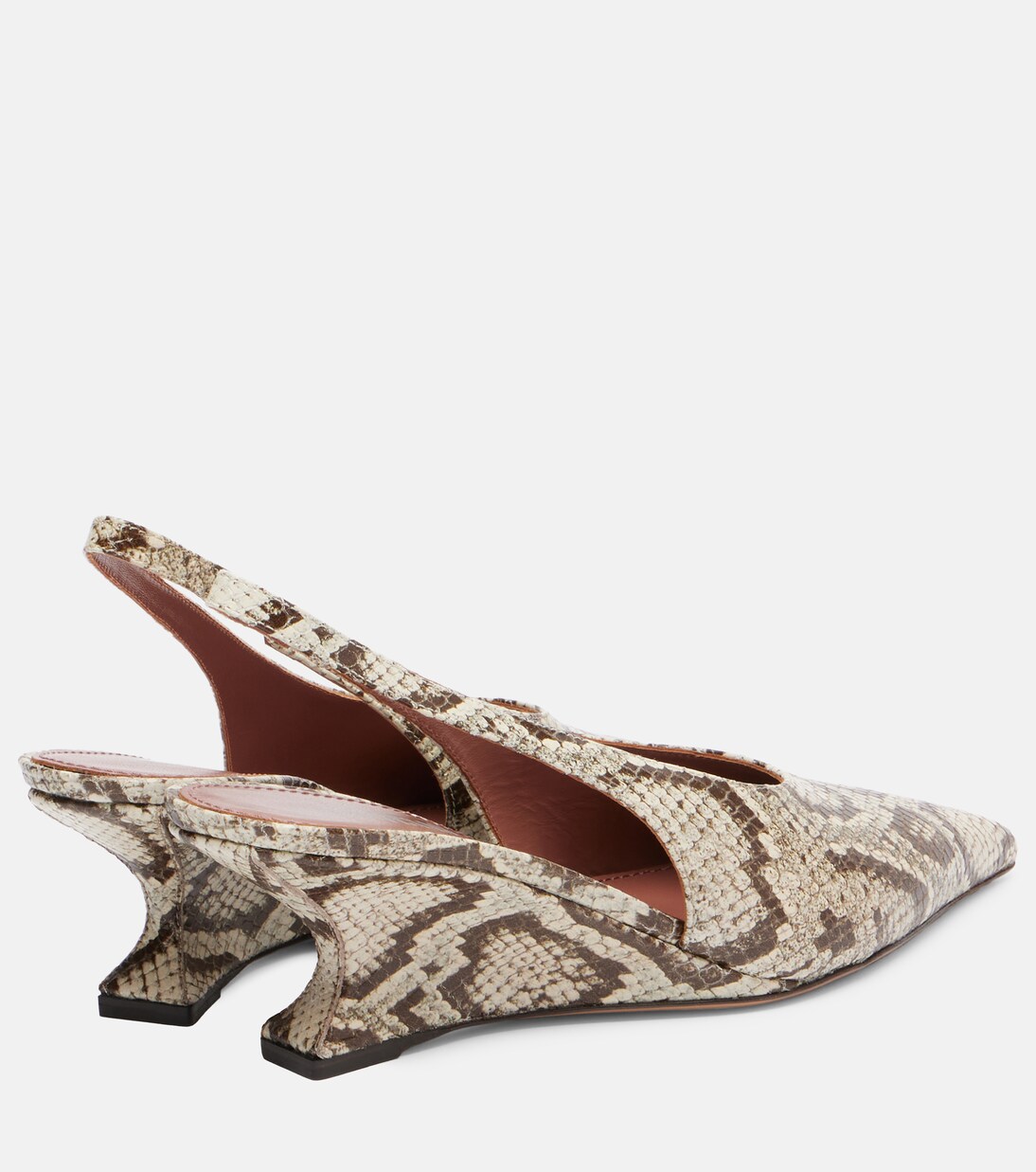 Nina 50 leather slingback pumps | Paris Texas