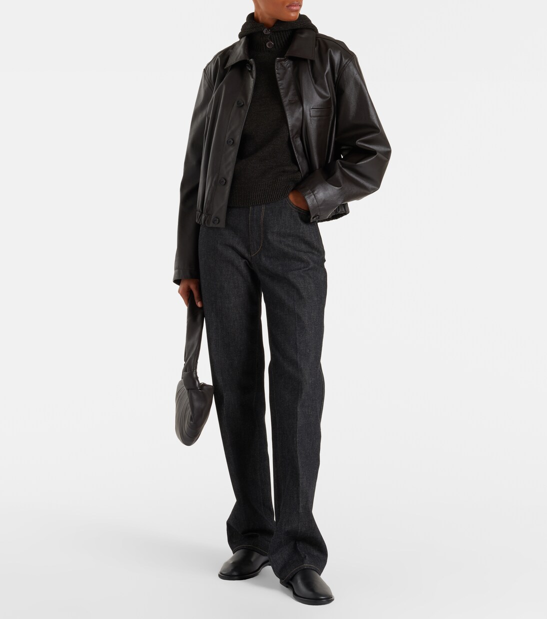 Jeans rectos de tiro alto | Lemaire