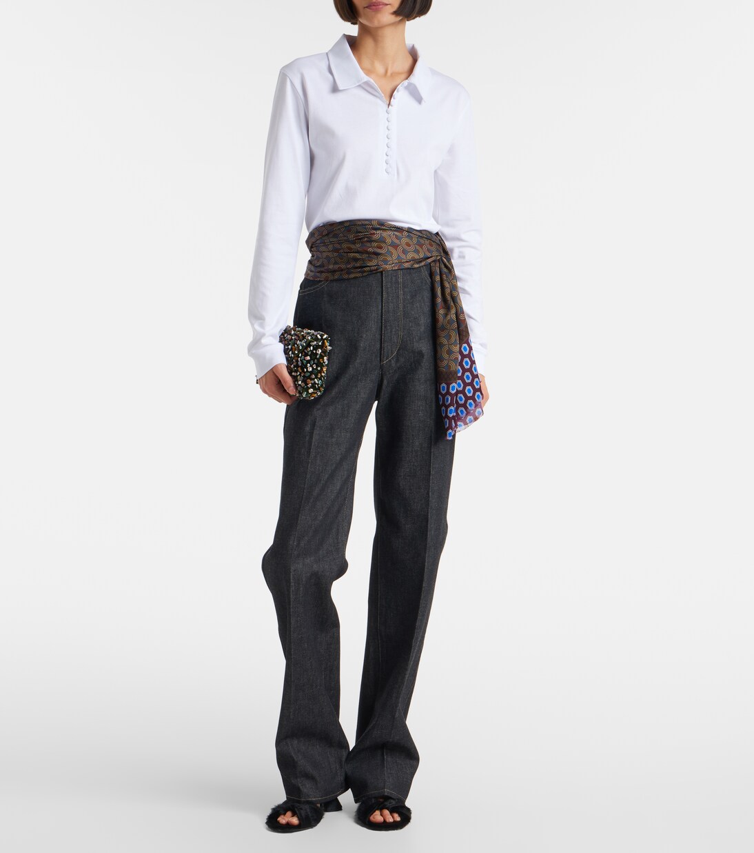 Cotton jersey polo shirt | Dries Van Noten