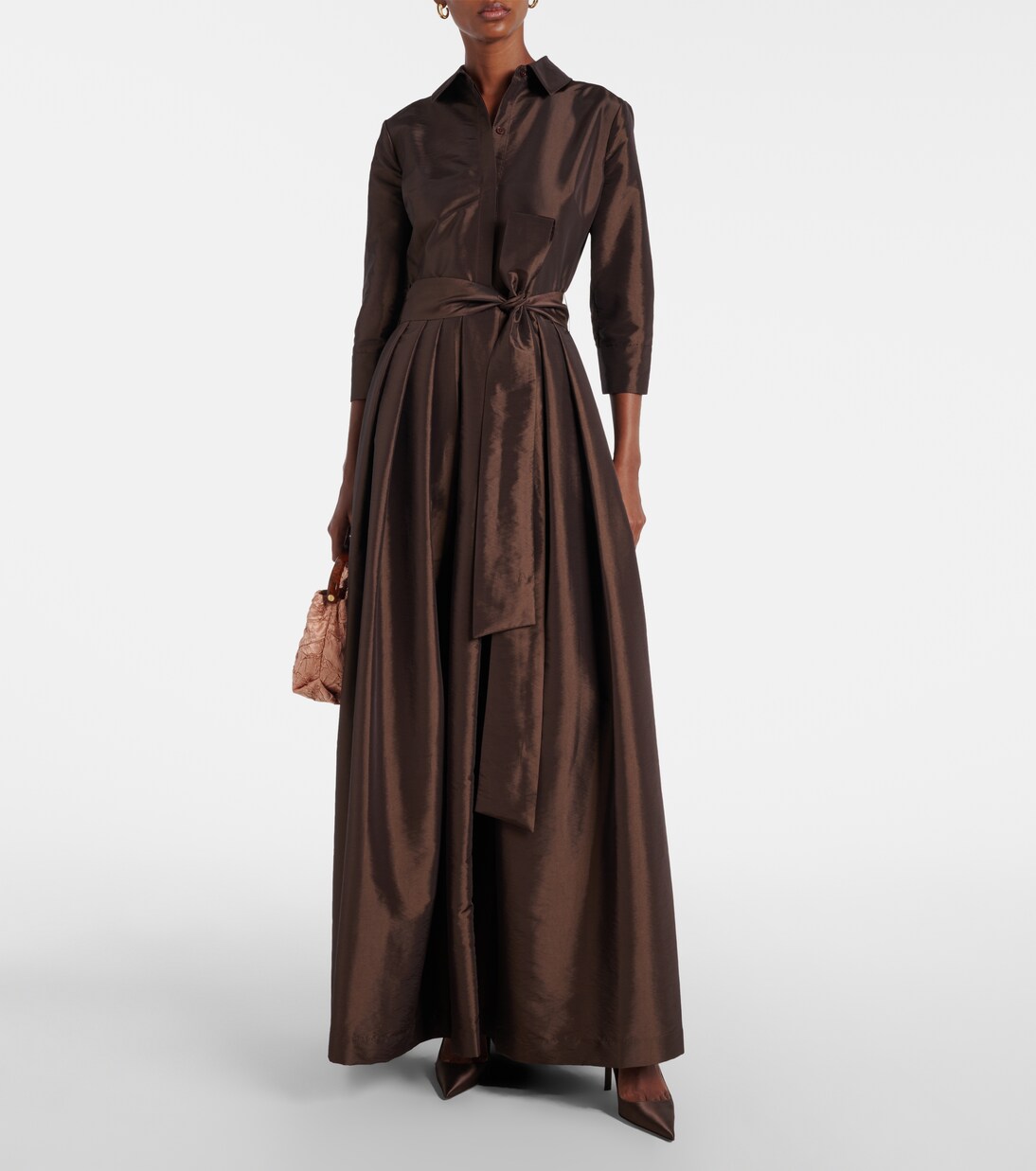 Robe longue Julip en taffetas | Simkhai