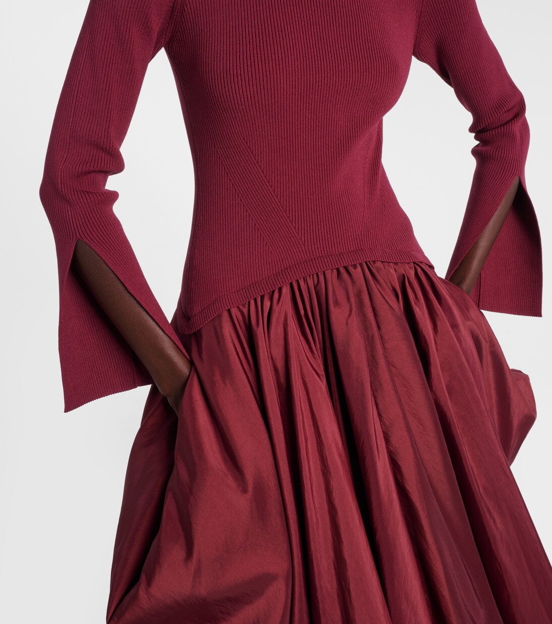 Robe midi Kenlie en taffetas | Simkhai