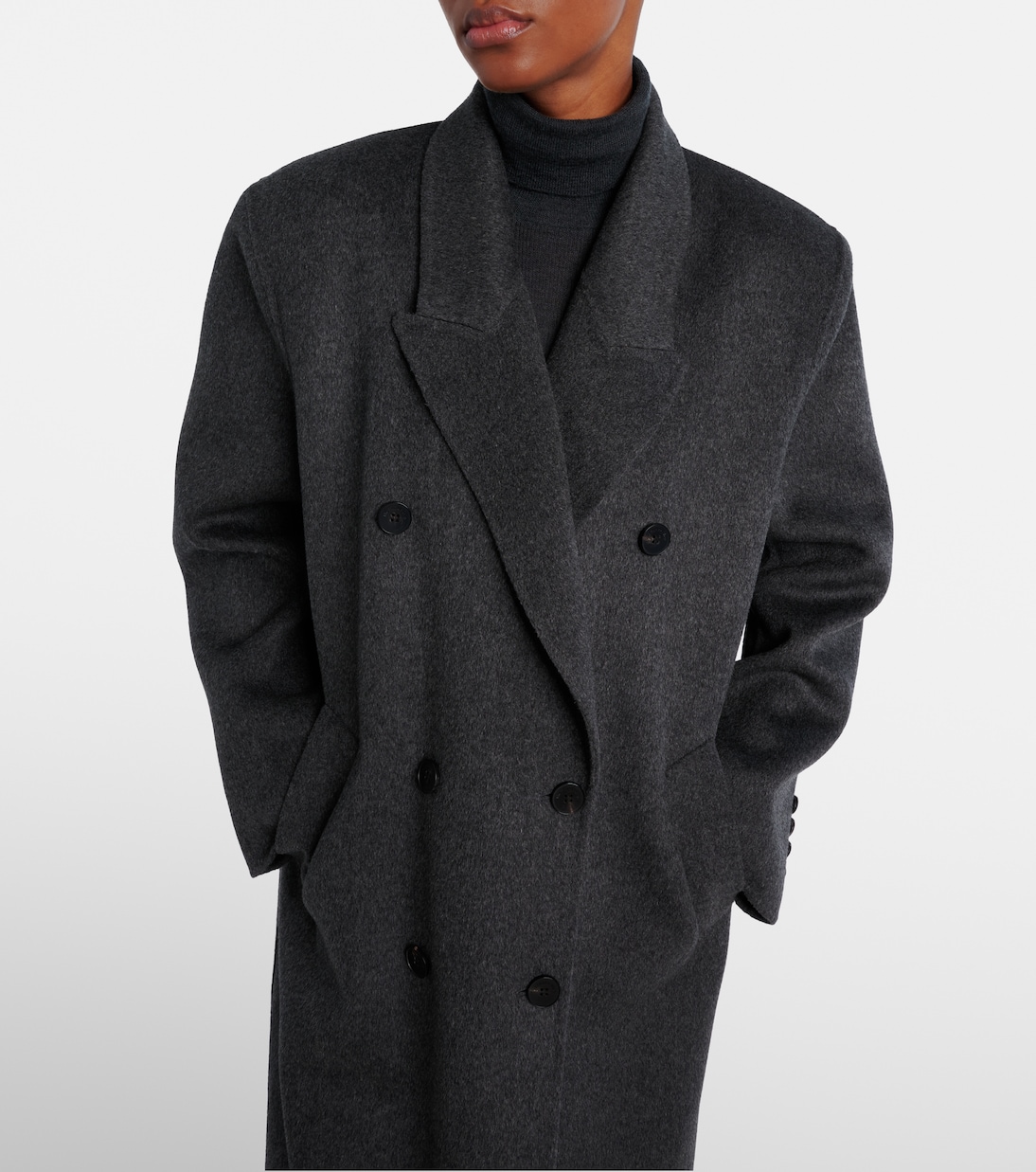Gaia 더블 브레스티드 울 블렌드 코트 | The Frankie Shop