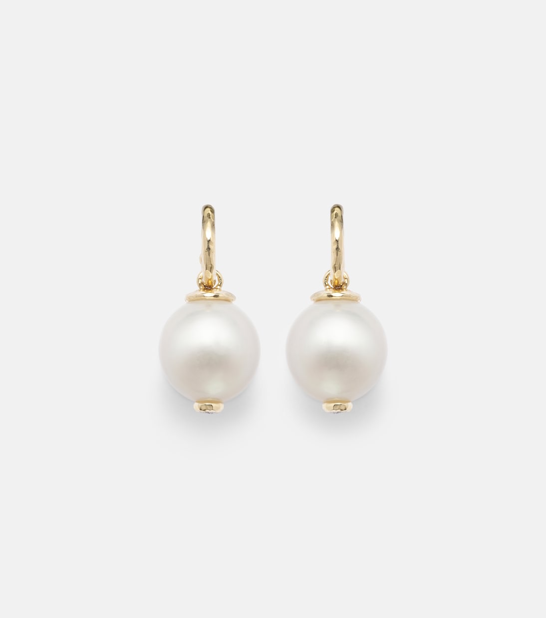 Boucles d’oreilles en or 18 ct, diamants et perles | Octavia Elizabeth