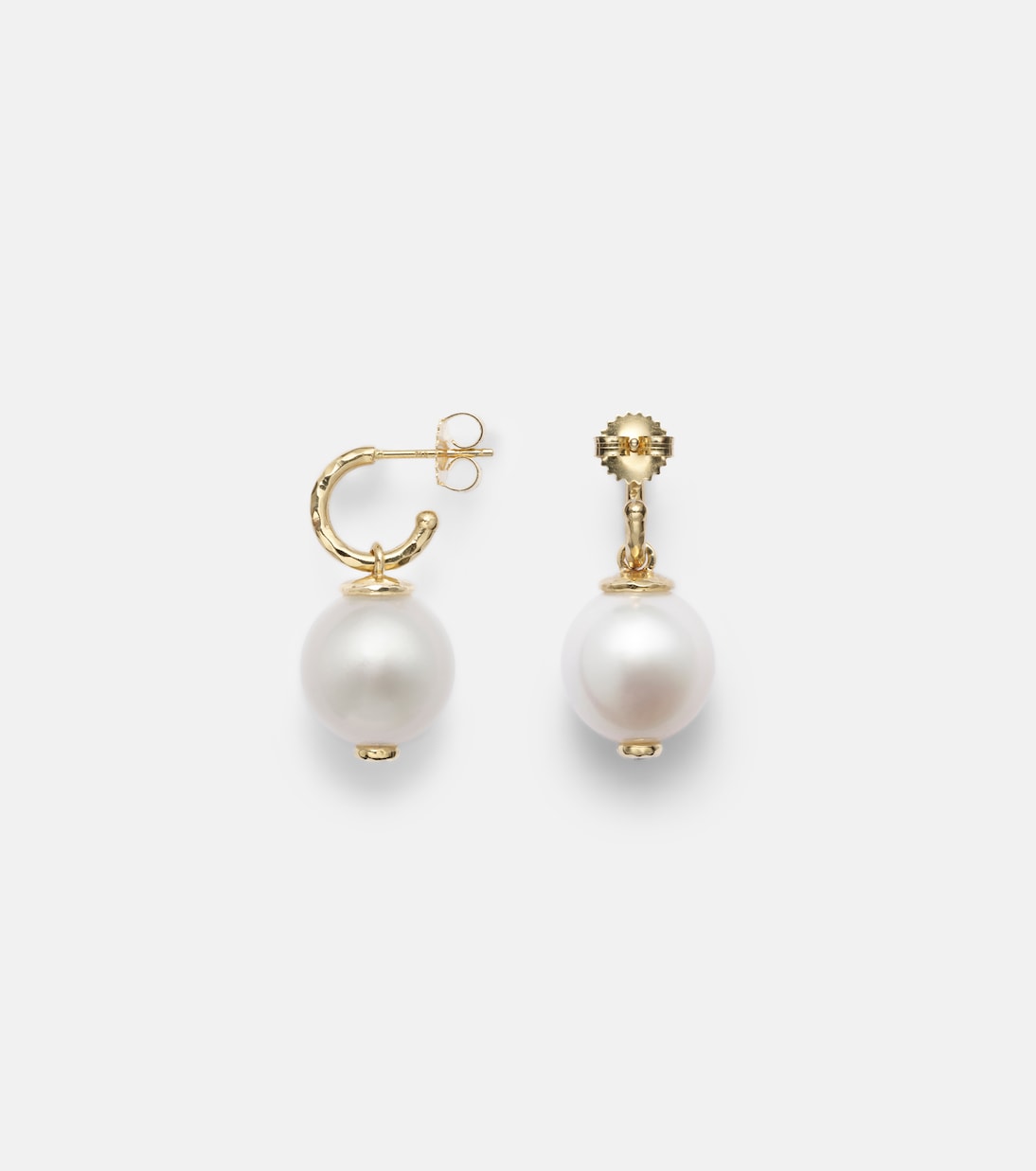 Boucles d’oreilles en or 18 ct, diamants et perles | Octavia Elizabeth
